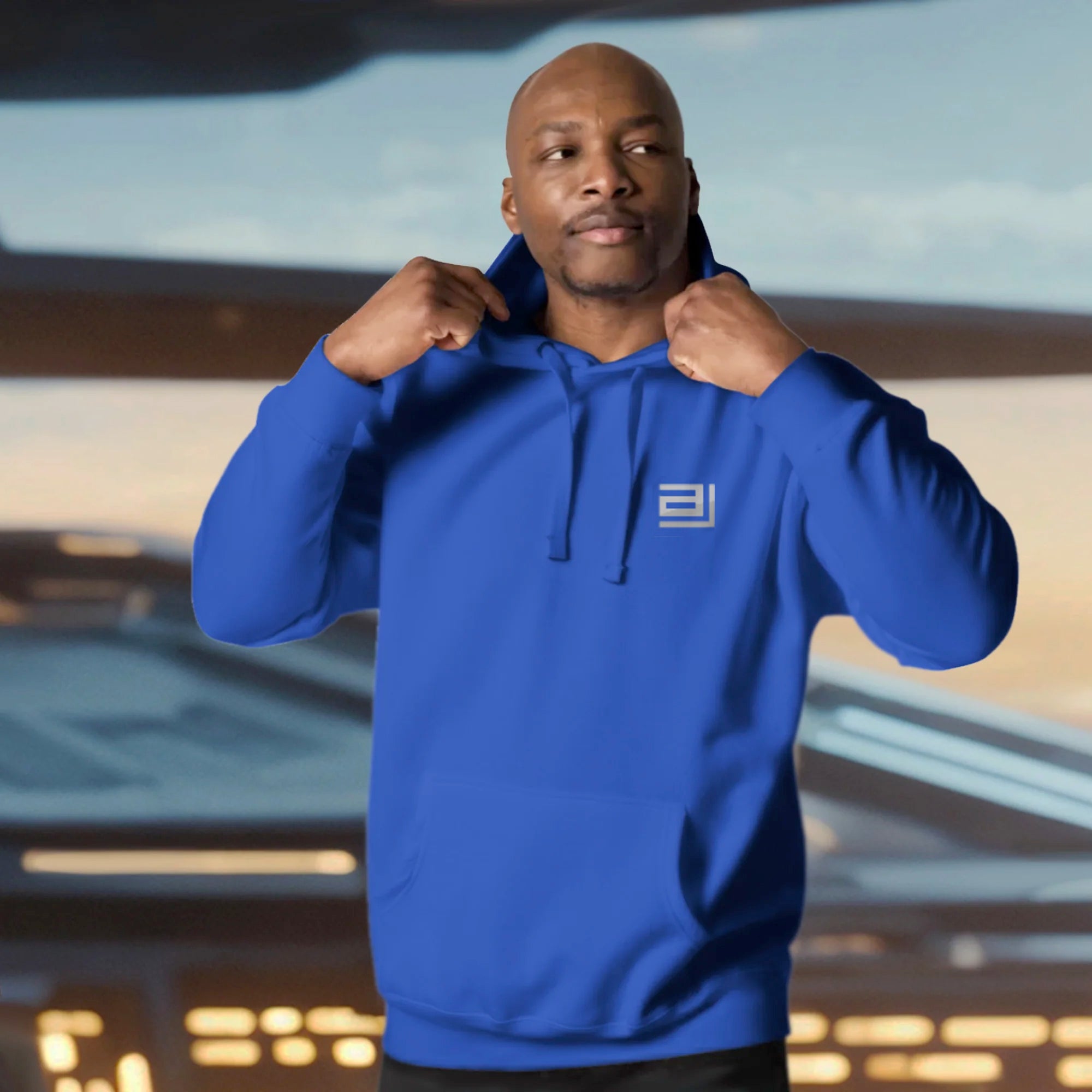 AJ Official Blue Hoodie