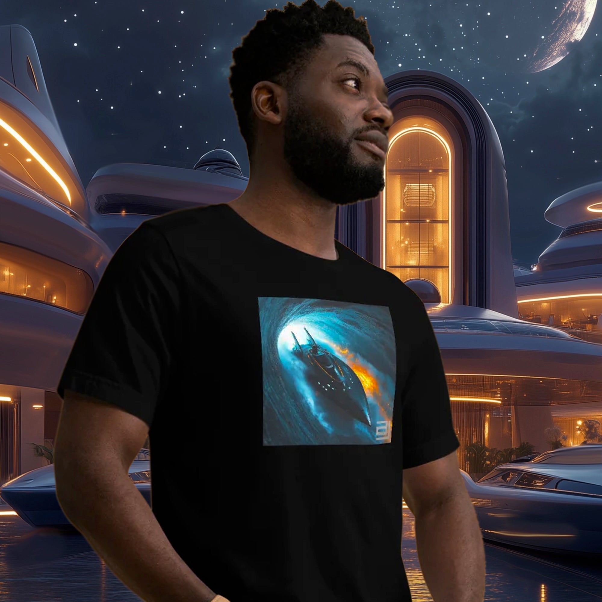 AJ Official Shaquina AI Star Surfing Tee