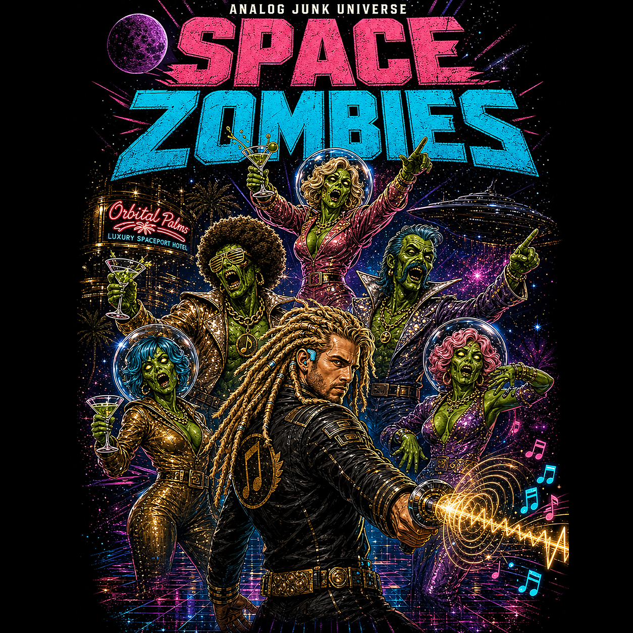 AJ Official Space Zombies Tee
